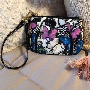 Authentic Coach Butterfly Wristlet